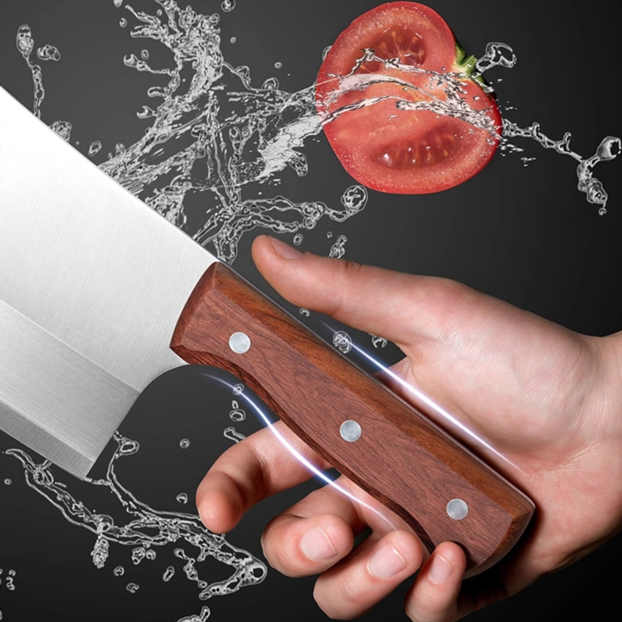 Kitchen Knife, Household Chef's Knife Set, Bone Cutting Knife, Manganese Steel