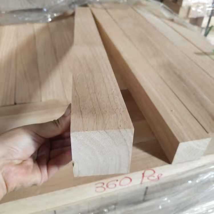 High-Quality Rubber Wood Lumber, Dried Solid Wood Strips, Planed, Suitable for Home Decoration/Craft Materials, Supports Mixed Orders