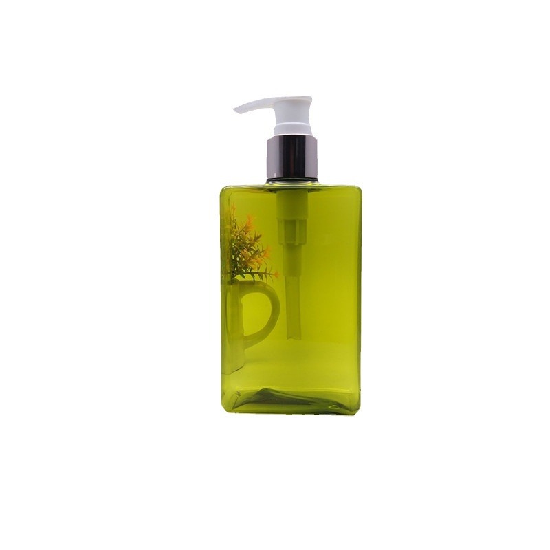 350ml400mlPETG square shampoo plastic bottle shower gel bottle