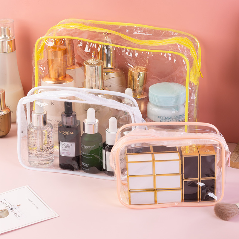 Wholesale Thickened Storage Bag Travel Portable PVC Waterproof Cosmetic Bag Skin Care Toiletry Bag Lazy Person Bath Storage Bag