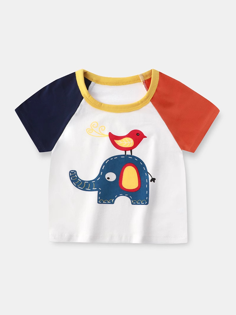 New T-shirt cotton girls short sleeve summer baby class a half sleeve baby children sweat absorbent children's clothing manufacturers wholesale