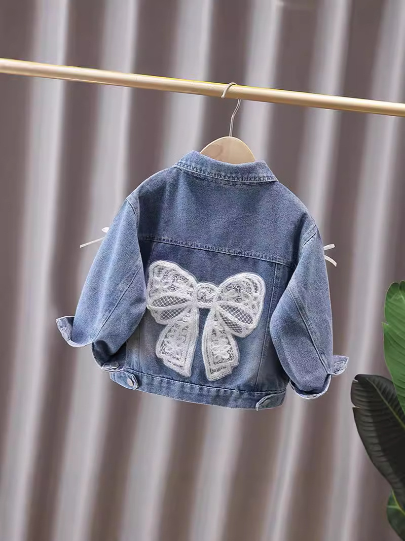 Girl's Little Rabbit Denim Coat Autumn 2025 New Fashionable Children's Baby Autumn Loosen Coat