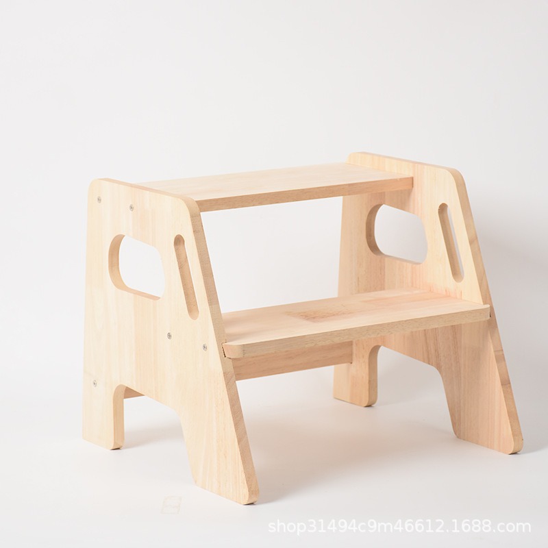 Wooden Foot Stool, Creative Children's Washing Stool, Removable Solid Wood Footboard, Baby Solid Wood Toilet Stool