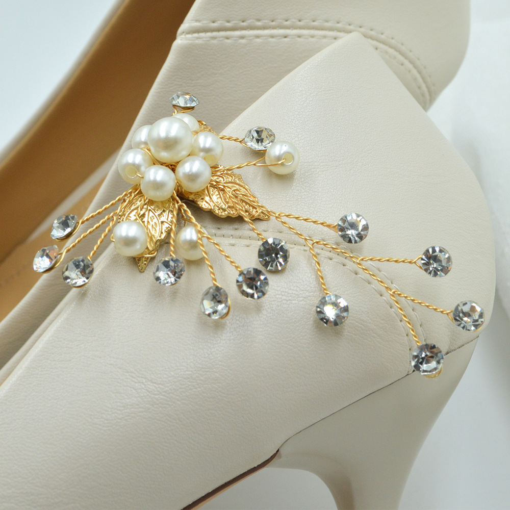 Fashion bridal shoes clip Korean shoes flower diy clothing with corsage chest clip accessories detachable flower clip all-match