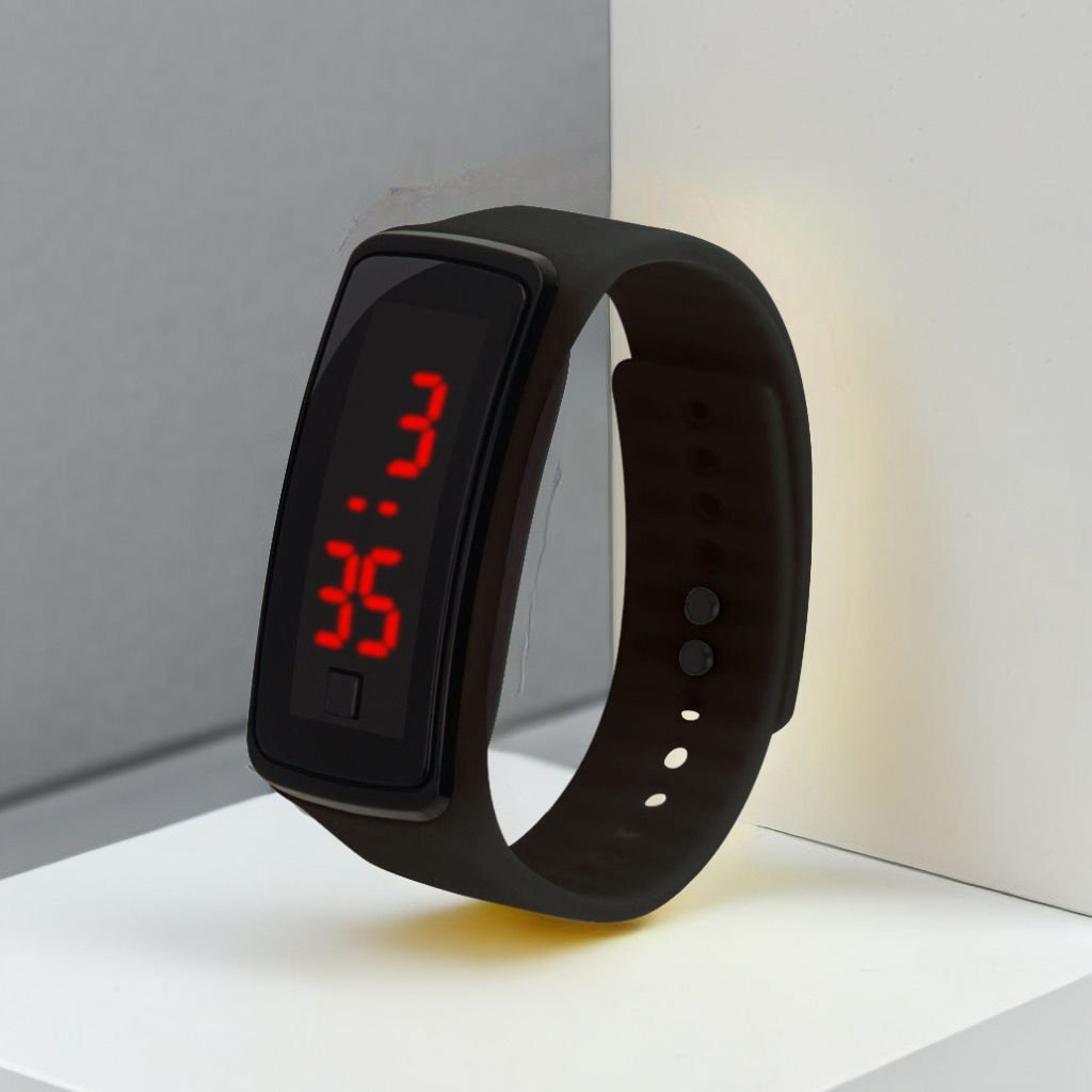 Student Led Bracelet Children's Electronic Watch Dial Simple and Stylish Creative Advertising Gift Versatile Second Generation