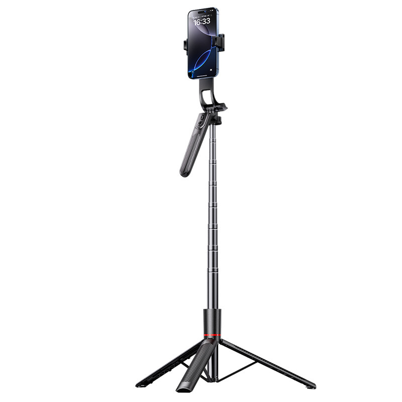 Cross-Border Bluetooth Handheld Gimbal Selfie Stick Tripod Three-In-One Selfie Artifact Stand Floor-Standing
