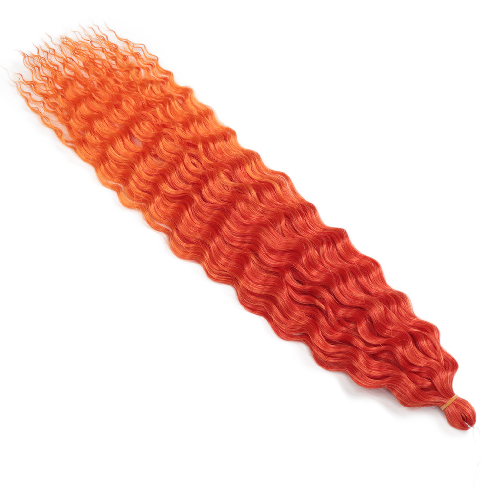 22 Inch DeepTwist High Temperature Silk Latin American Roll White Long Curly Hair Tops Kinky Curl Braids