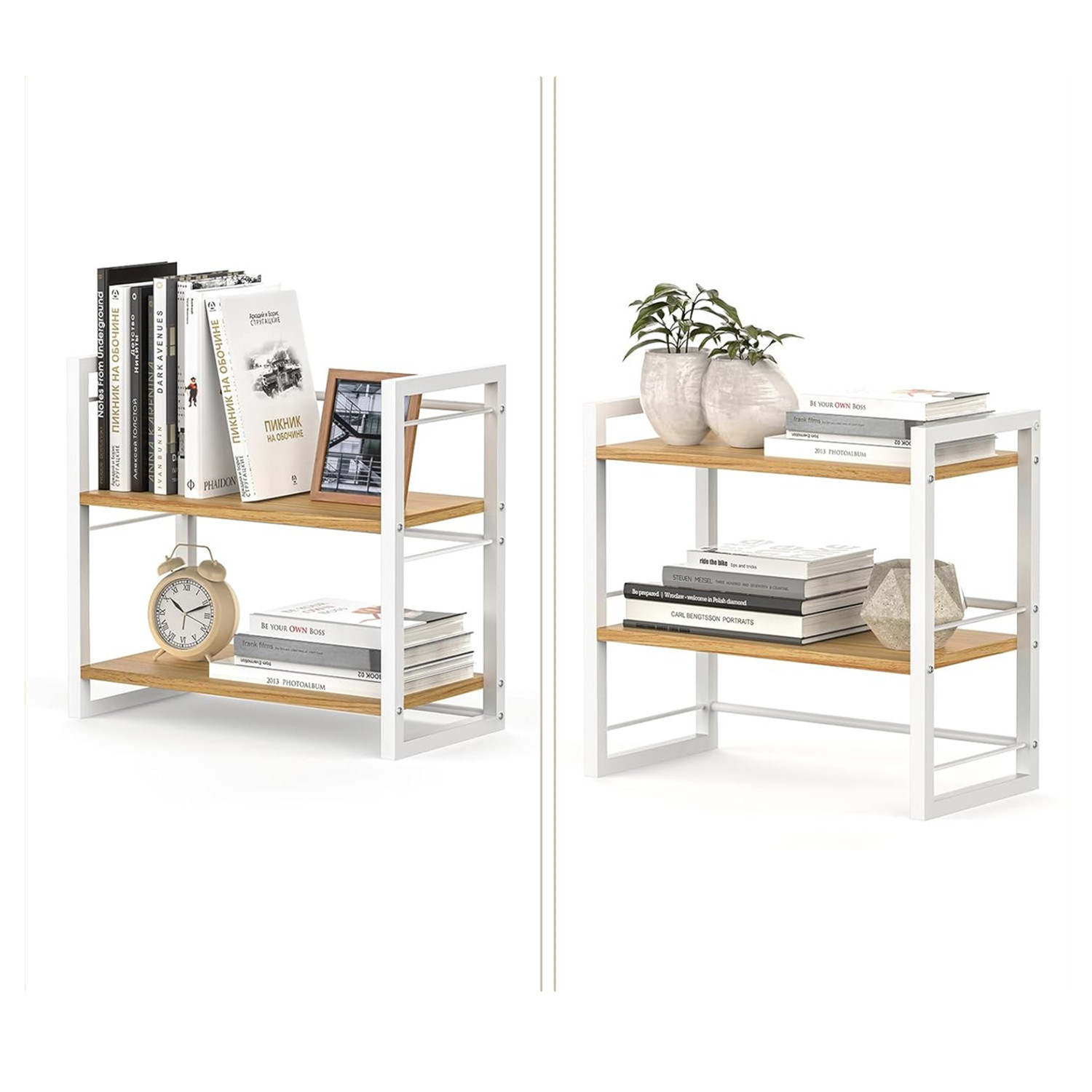 Multifunctional Multi-layer Storage Rack Desktop Storage Rack Kitchen Punch-free Organizer Office Desktop Bookshelf