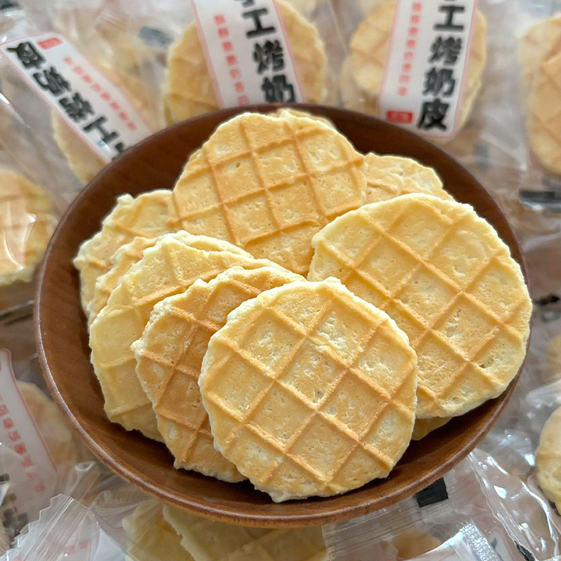 Xinjiang Specialty Hand-Baked Milk Skin, Roasted Fresh Milk Crispy Rice Crispy Milk Skin, Nutritious Kidsren's Snacks, Ready to Eat after Opening the Bag