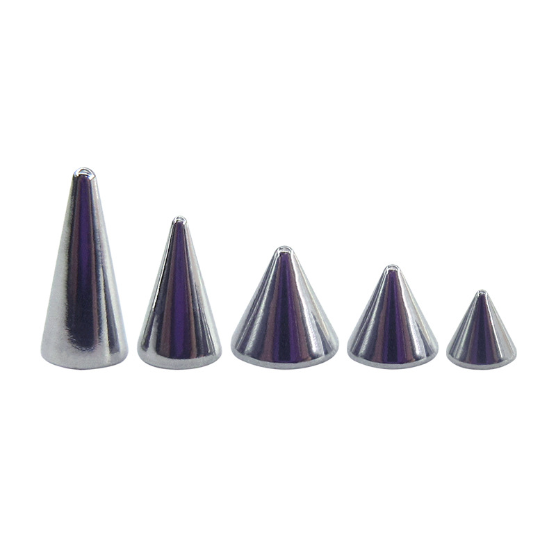 Meier Stainless Steel Inner Tooth Point Piercing Jewelry Accessories Internal Thread Pointed Cone Devil Pointed Eyebrow Nail Lip Nail Matching Piece