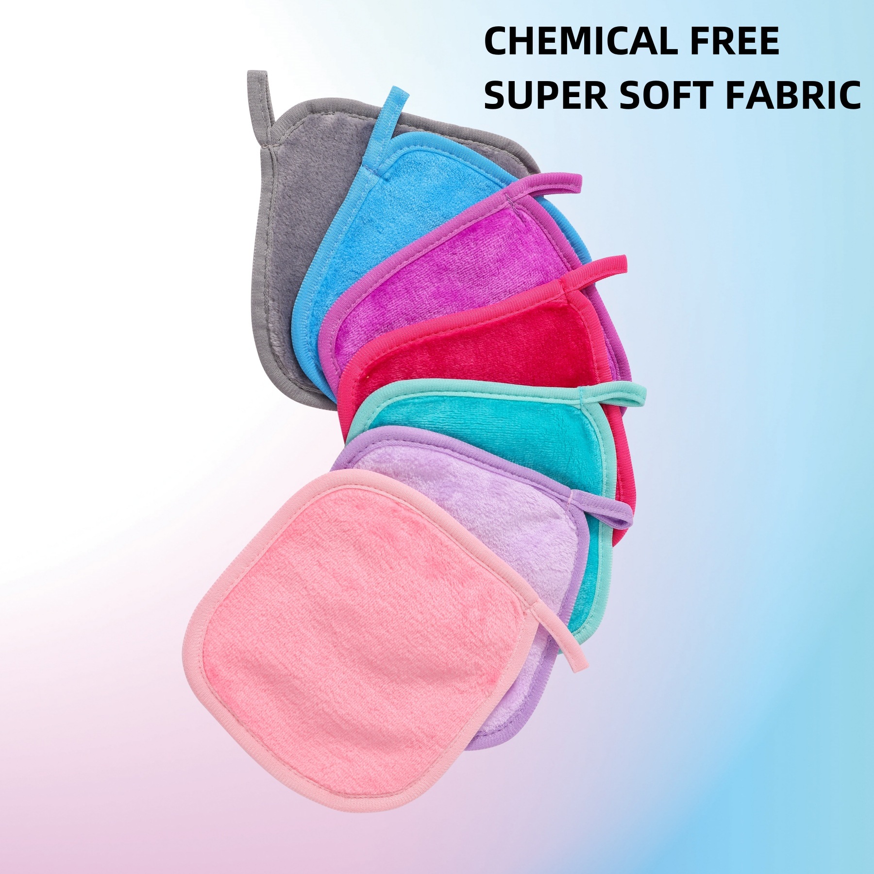 Amazon Lazy Clear Water Flannel Makeup Remover Towel Factory Cleansing Seven Color Thickened Hook Face Remover