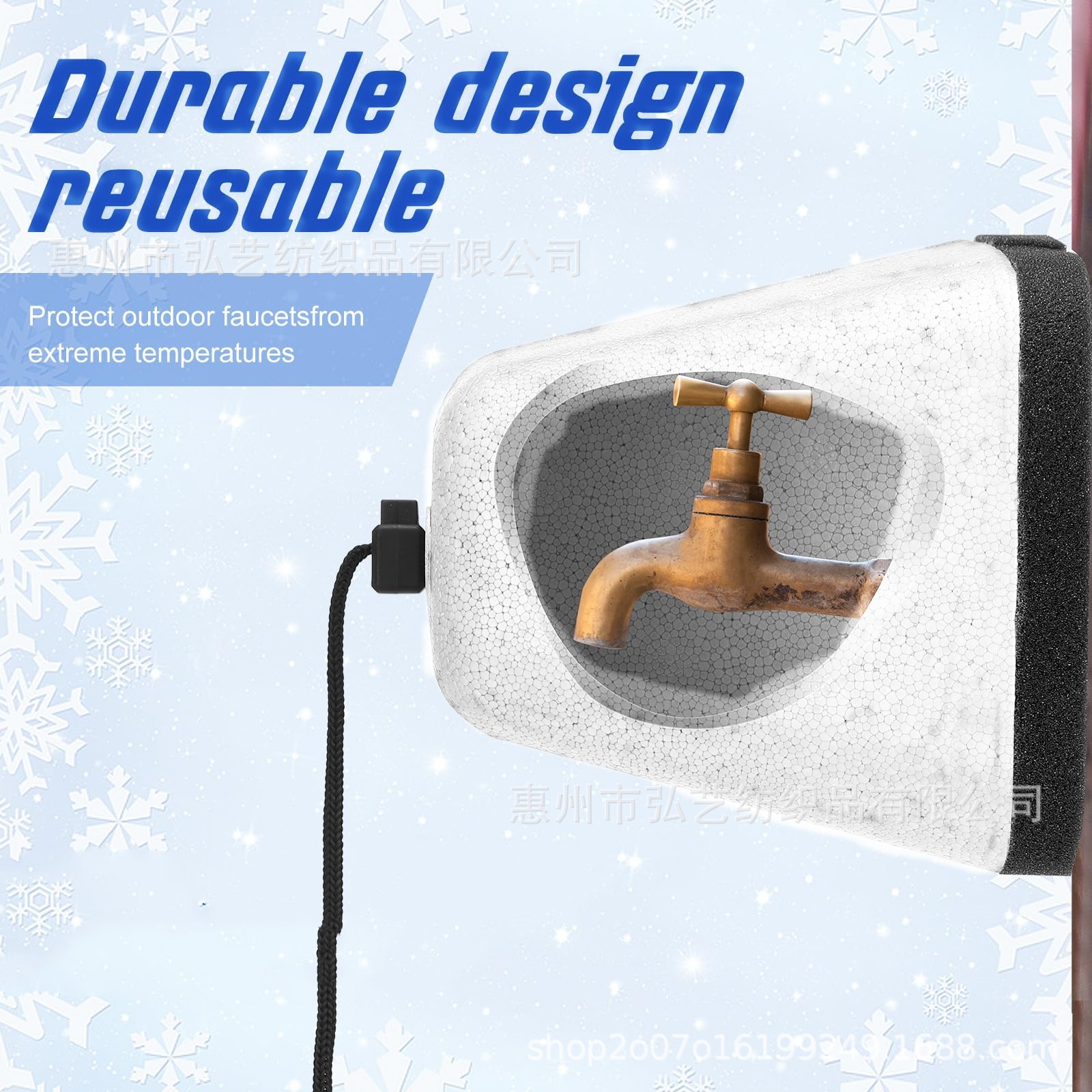 Amazon Outdoor Winter Foam Faucet Anti-Freeze Protective Cover Anti-Icing Insulation Maintenance Pipe Protective Cover Warmth