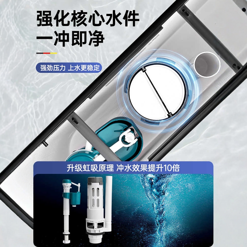 Toilet Tank Household Bathroom Flush Tank Push-Type Adjustable Thickened Toilet Tank Large Thrust Wholesale