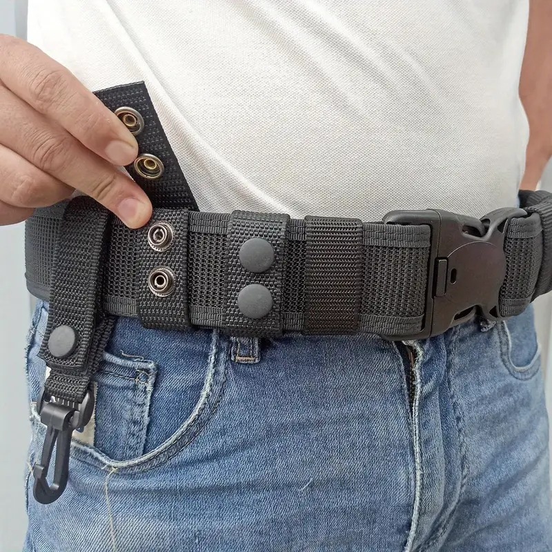 Тактический ремень с фиксированной пряжкой, нейлоновый, регулируемый, портативный