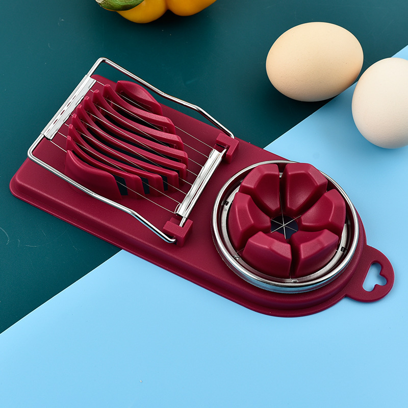 Trendy Hot-Selling Dual-Purpose Egg Slicer for Cutting Eggs, Quail Eggs, Bananas, and Strawberries Wholesale Dropshipping