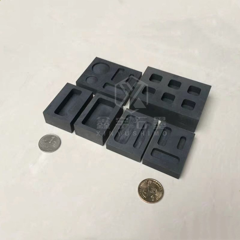 High-Purity Porous Graphite Oil Tank Graphite Boat Single-Hole Tank Ingot Gold, Silver, Copper and Aluminum Mold Tank High-Temperature-Resistant Forming Oil Tank