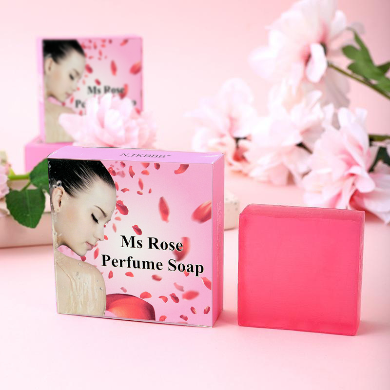 Rose Soap Perfume Bath Soap Cleansing Soap Oil Control Mite Removal Handmade Soap Fragrance Soap Full English Cross-Border Batch