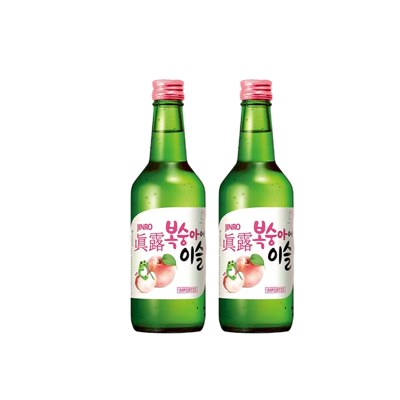 Korean Original Imported Jinro Peach-Flavored Liqueur, Fruity Aroma Overflowing, Just the Right Amount of Drunkenness, Refreshing Scent
