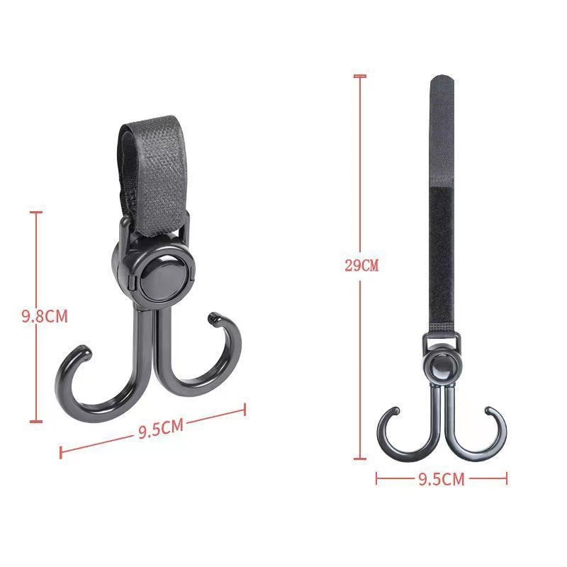 Car Stroller Hook Baby Stroller Bag Anti-Fall Storage Baby Stroller Hook Fixed Buckle Accessories