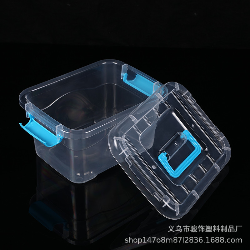 Toy Large Medium Small Handbag with Lid Household Transparent Thickened Storage Box Organiser Toy Storage Box Car Carrier Box
