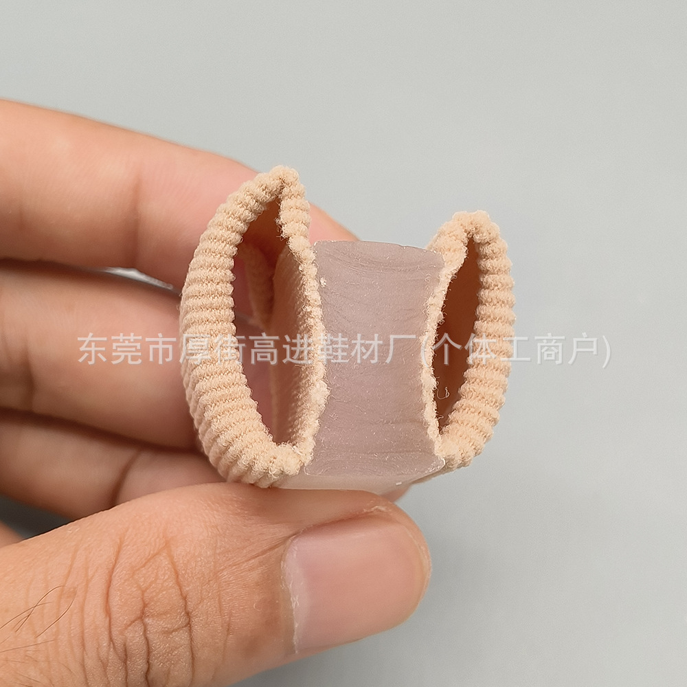 Fiber Tube Double Hole Toe Separator Assists in Correcting the Symptoms of Overlapping Toes of the Big Toe, Soft Anti-Pain Correction Separator