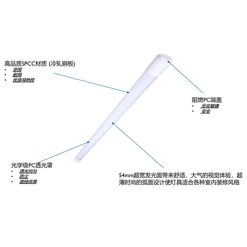 Minghui LED bracket BN006C supermarket Super bracket lamp bracket lamp belt