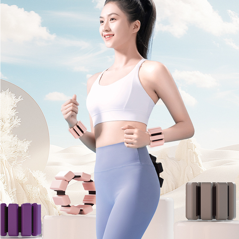 Weight-Bearing Bracelet Amazon Best-Selling Velcro Silicone Weight-Bearing Bracelet Fitness Training Weight-Bearing Bracelet and Anklet
