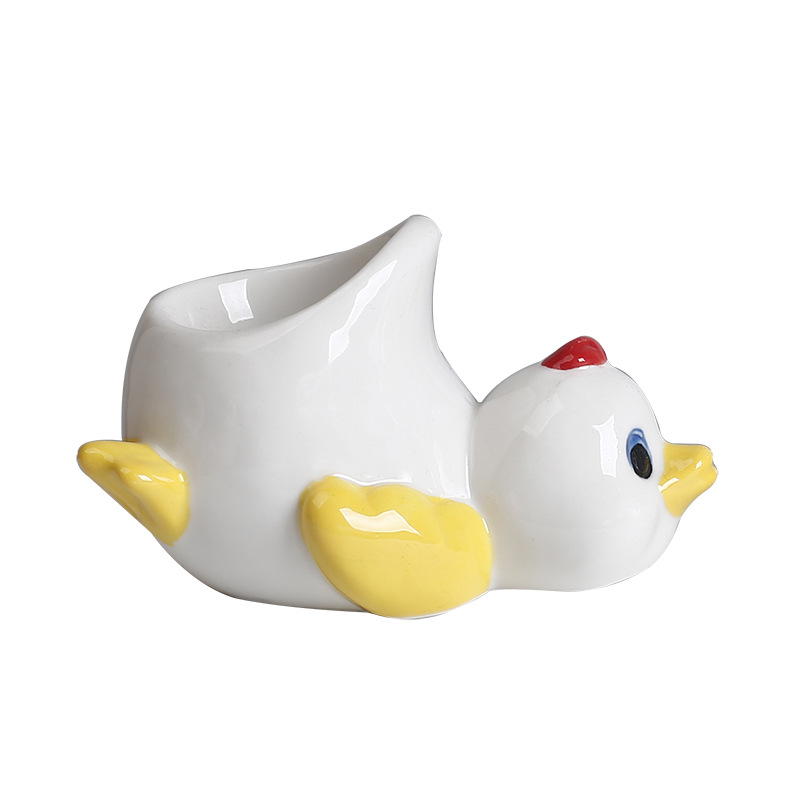 Cross-border European-style Chicken Ceramic Egg Cup Breakfast Egg Cute Fresh and Simple Decoration Desktop Living Room Home Decoration