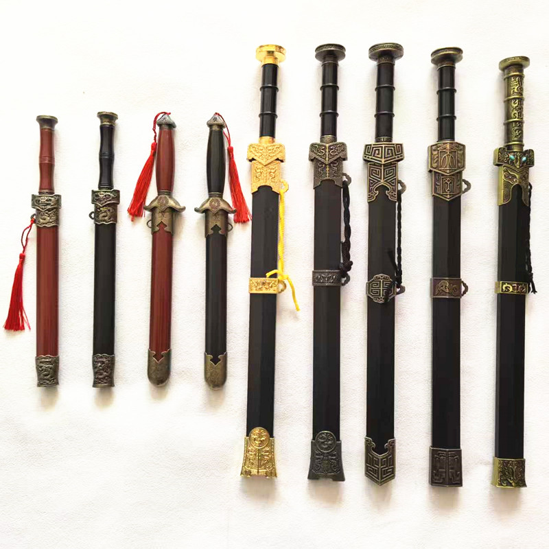 Одобренный производителем меч дракона, меч тайцзи, меч Цинь 2714, нержавеющая сталь, малый короткий меч, декоративный меч Лунцюань, неострый