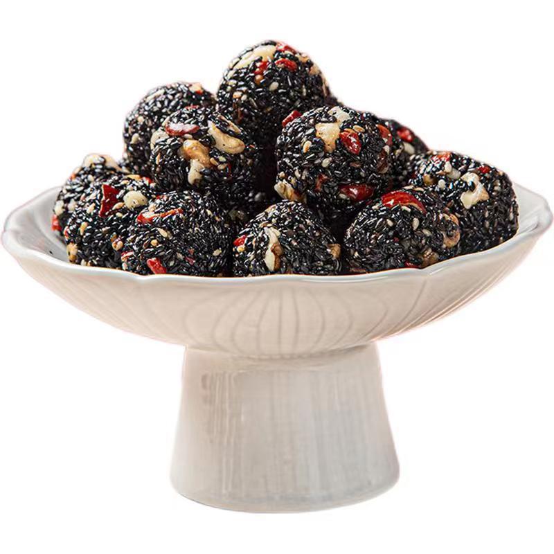 Wuzhen honey black sesame pill black mulberry medlar red jujube walnut kernel sesame ball independent packaging 500g generation
