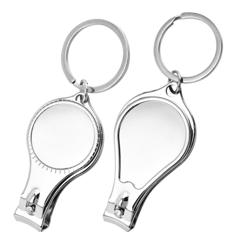 Nail Scissors Customized Keychain Nail Clipper Customized Gift Logo Qr Code Bottle Opener Nail Scissors Customized