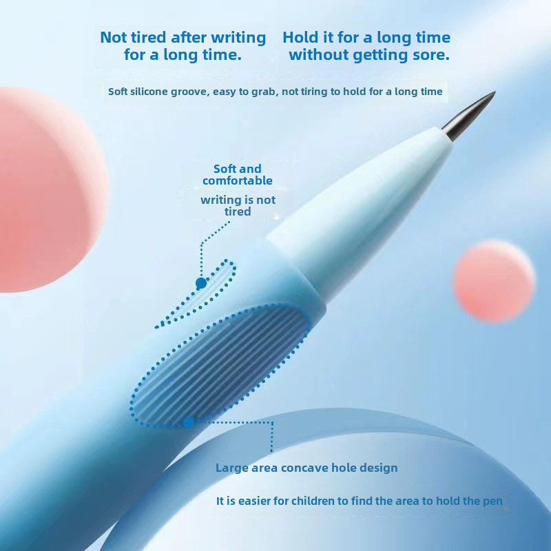 Tianzhuo dolphin positive posture movable pencil 2.0 thick refill excellent grip writing continuous elementary school children calligraphy practice automatic pen