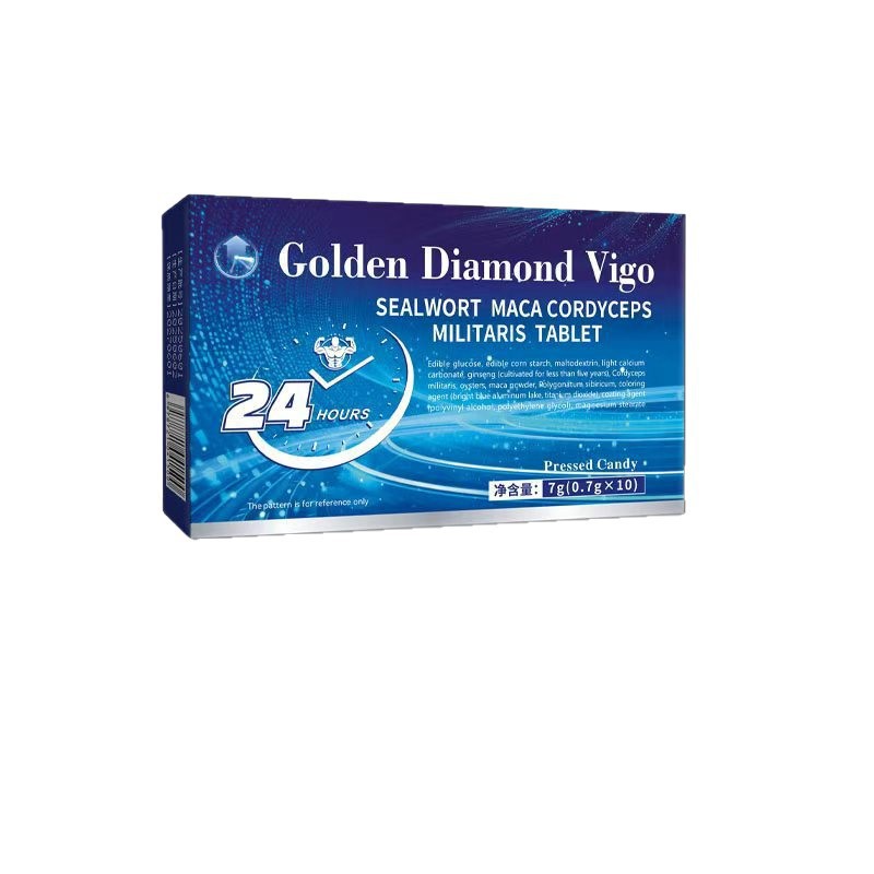 2025 New Small Blue Tablets for Men and Adults Nourishing Polygonatum Maca Cordyceps Militaris Tablets Ready for Wholesale Dropshipping