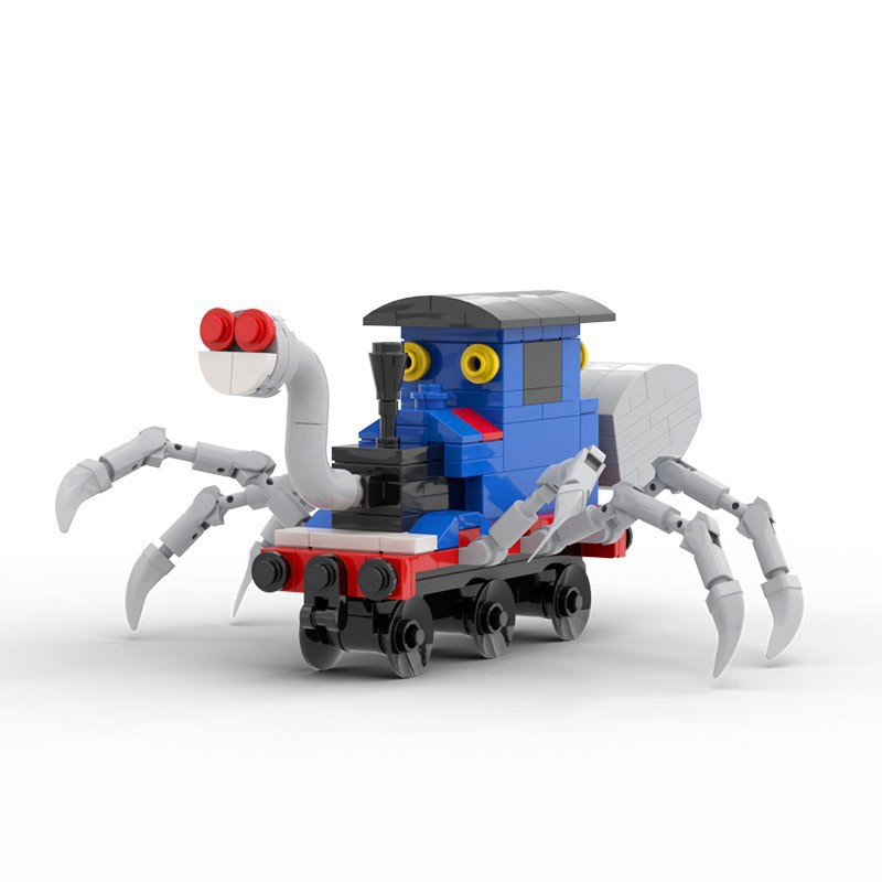 MOC building blocks compatible with Lego peripheral hand-made Charles Train EXE mutation game Spider train model
