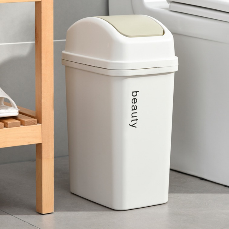 Автоматическое распределительное мусорное ведро, специальное для туалета, большой объем, коммерческое общественное питание, с крышкой и защелкой, стиль ins