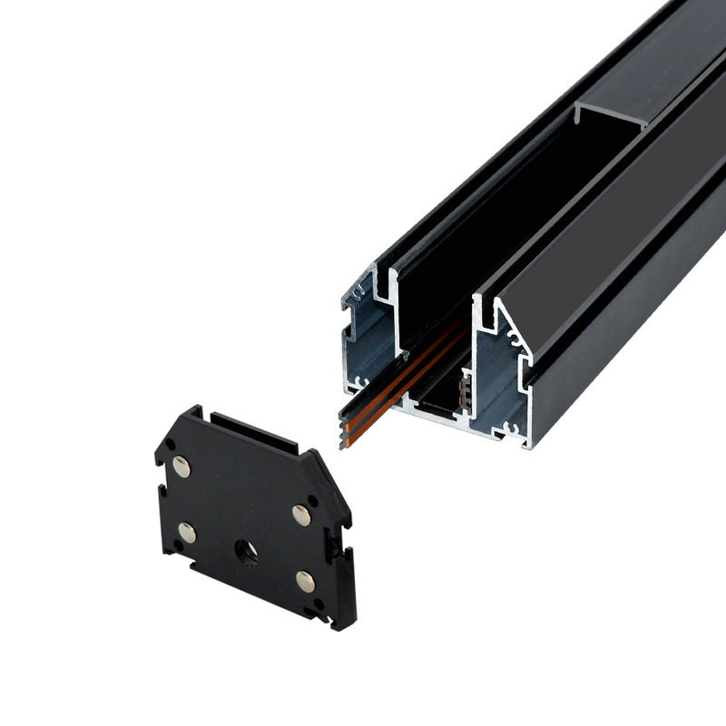 Magnetic Track Light Cross-Border Pvc Soft Film Magnetic Track Light Embedded Concealed Pre-Embedded Osram Light Source Magnetic Light