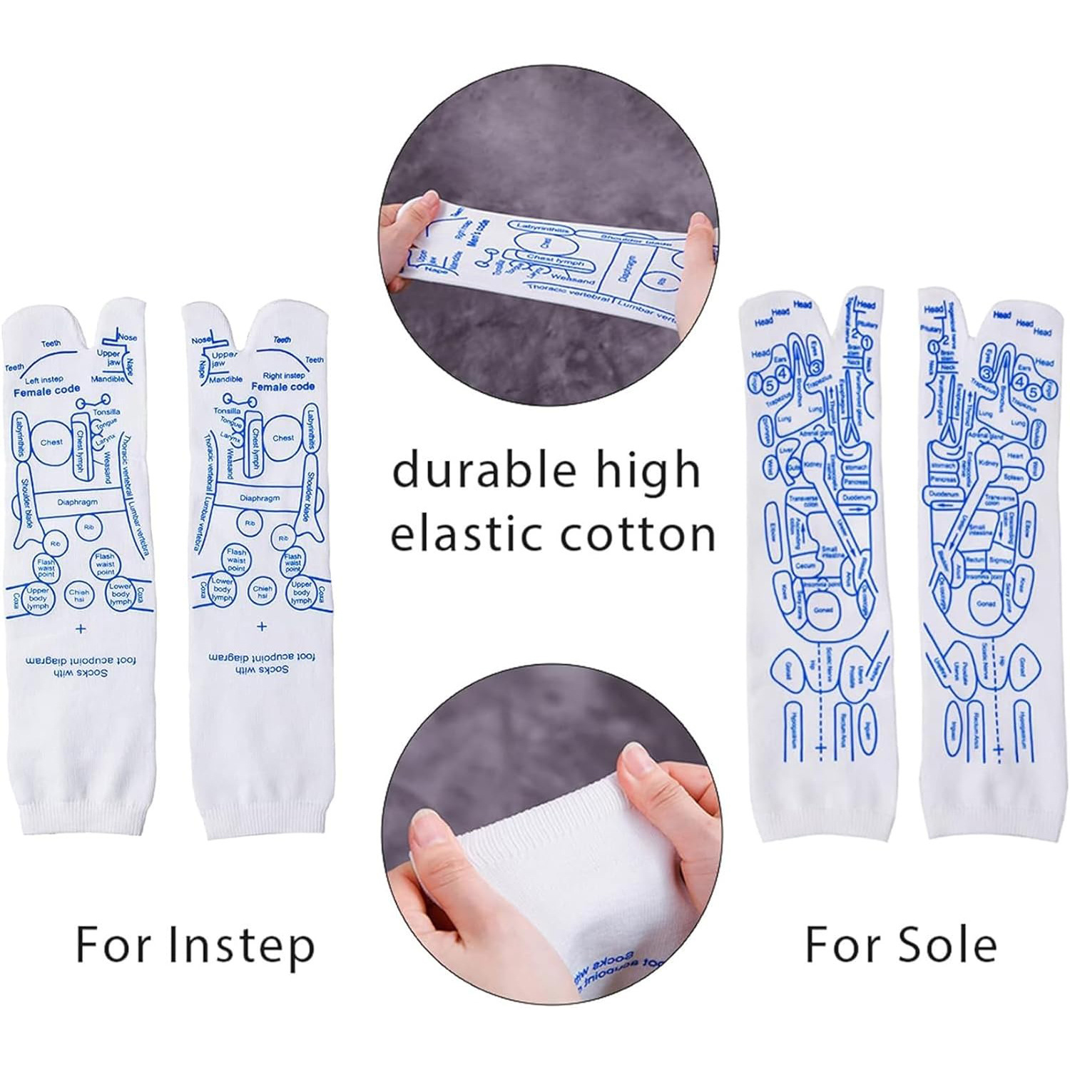 Reflexology Socks with Massage Tool