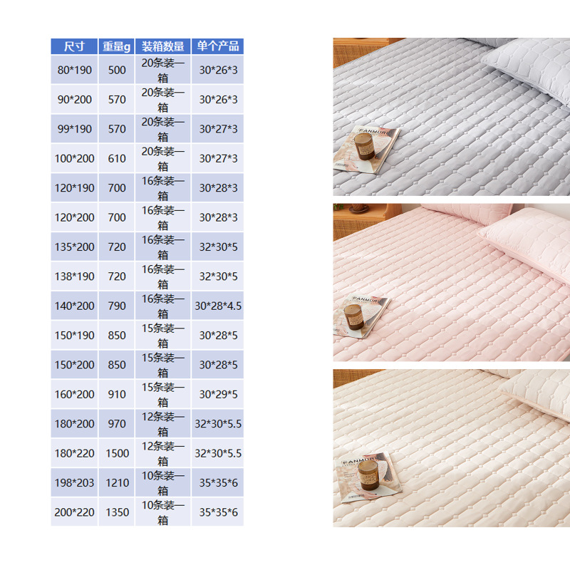 Soybean Waterproof Urine Cotton Mattress Home Bedroom Dormitory Cushion Bed Pad Mattress Protection Mat Anti-slip Mat