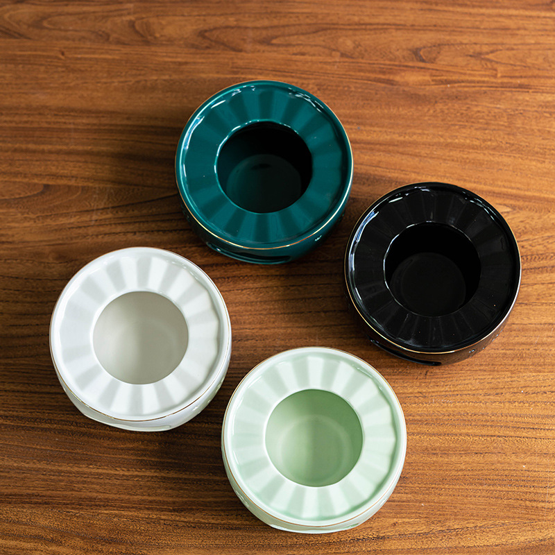 Large Cherry Blossom Tea Stove Candle Holder Tea Stove Flower Teapot Heating Insulation Stove Teapot Herbal Tea Ceramic Teapot