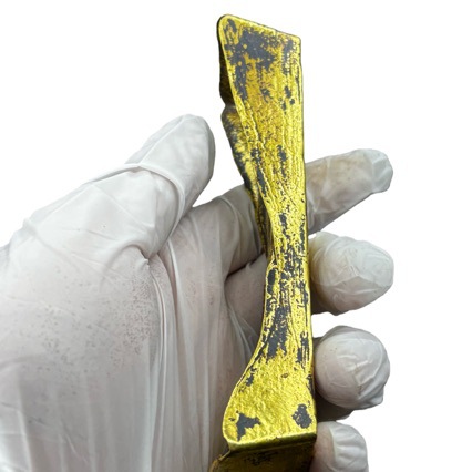 Antique-Style Solid Pure Copper Gilt Heavenly Official Blessing 20 Taels Gold Bar Boat Ingot Home Decoration Ornament Collection