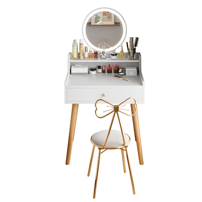 Dressing Table Small Ultra-narrow Bedroom Modern Simple Small Apartment Makeup Table Simple Internet Trendy Ins Style Makeup Table