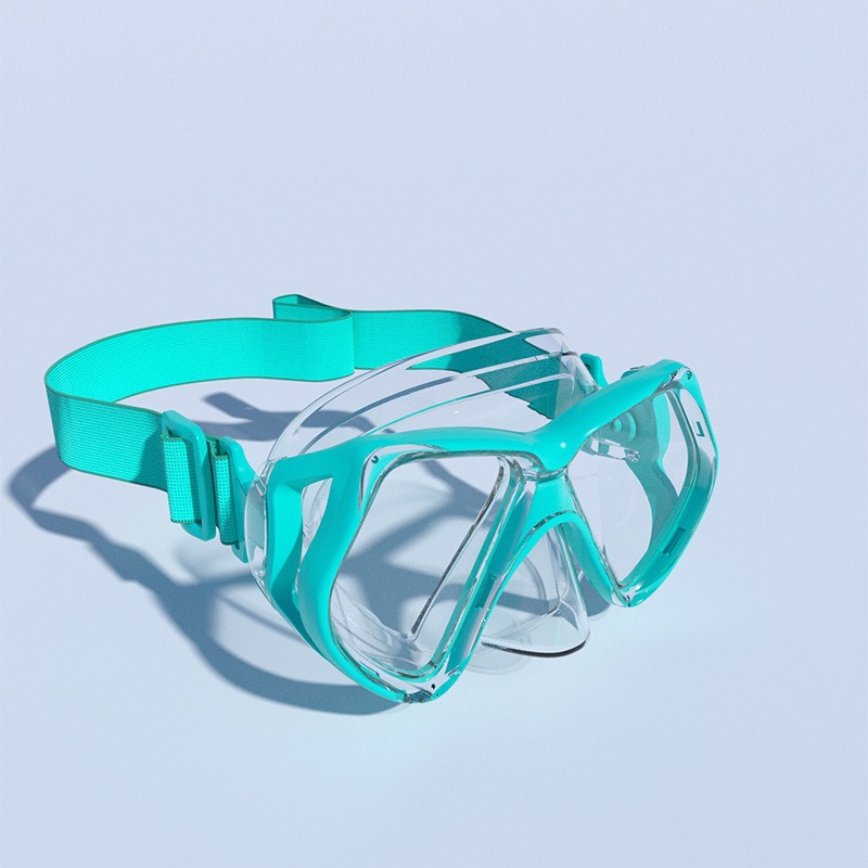New Diving Goggles, Snorkeling Essential Set, Waterproof Silicone Tempered Glass, Amazon Best-Selling Cross-Border Eye Protection, Europe and America