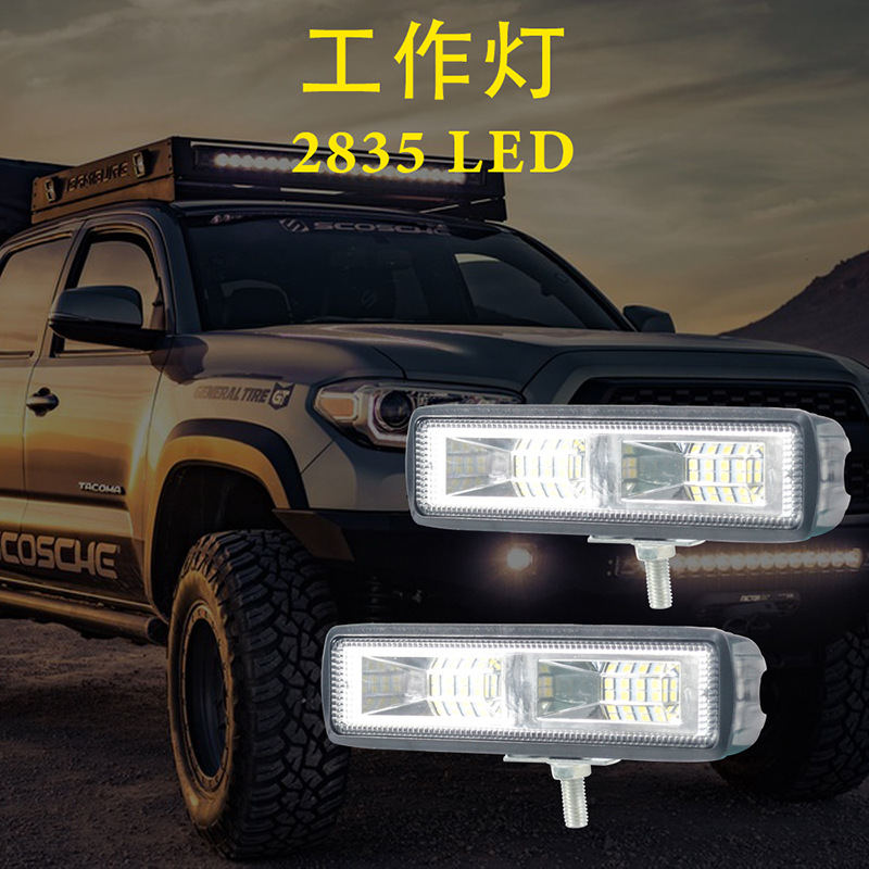 Car Led Work Light Single Row 12 Lights Off-Road Vehicle Led Light Motorcycle Super Bright