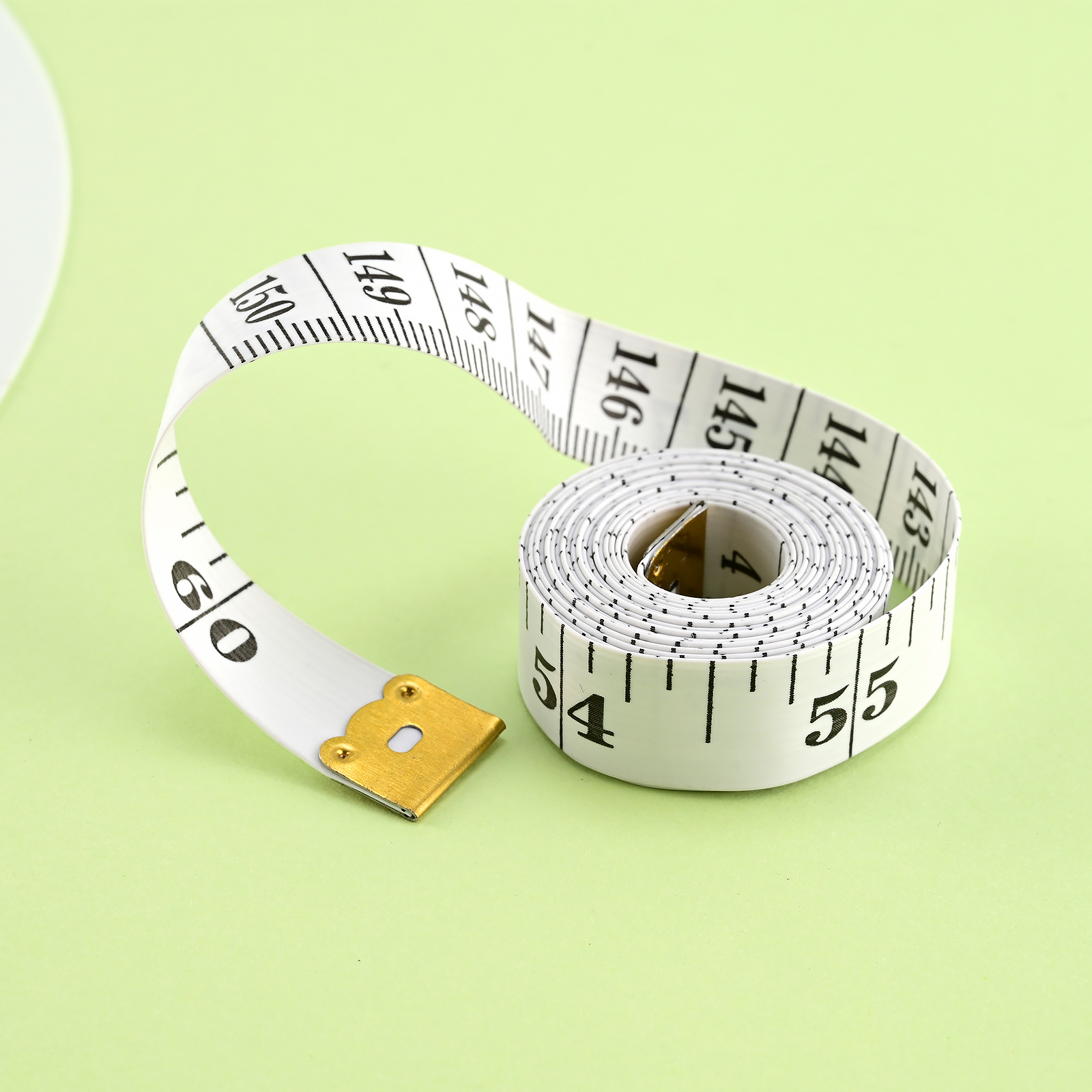 Factory Direct sales clothing soft ruler three circumference ruler tailor ruler 1.5 m thick white background black word tape ruler foreign trade in stock