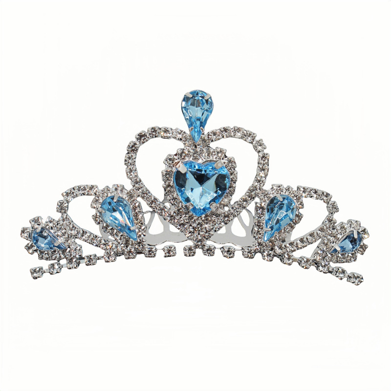 New children's comb crown headdress small crown little girl birthday crown jewelry princess skirt accessories wholesale