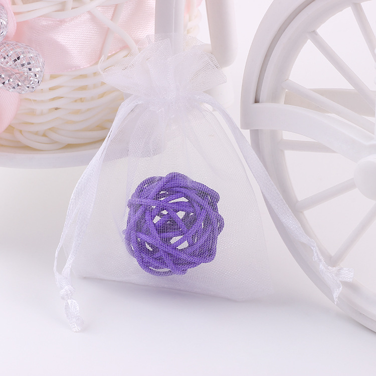 Solid Color Pearl Gauze Bag Jewelry Packaging Bag Wedding Candy Drawstring Bag Cosmetic Bag Gauze Bag Wholesale Multi-Color Options