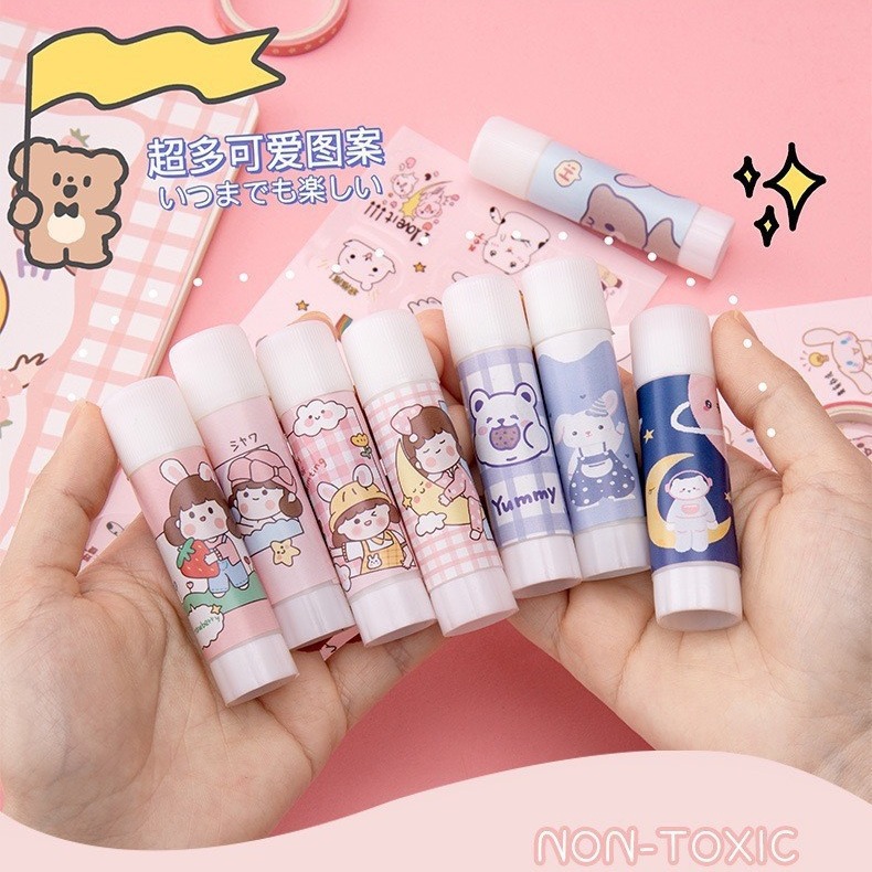 Мультяшный клей-карандаш детский ручной работы клей клей-карандаш большой клей для пазлов белый прозрачный клей