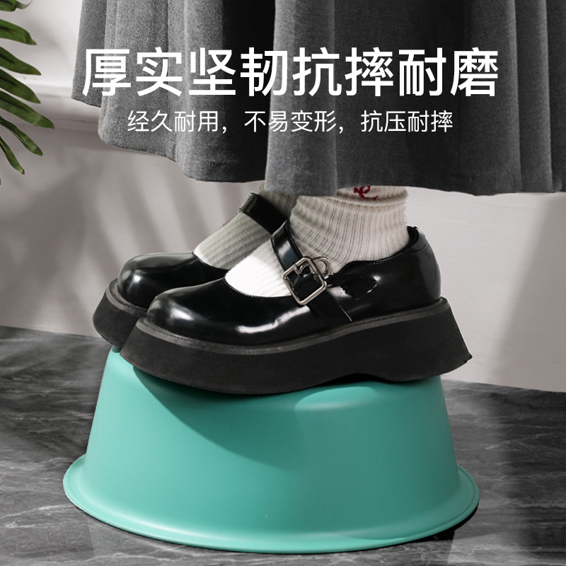 Plastic Washbasin Thickeneded Large Household Widened Washbasin Student Dormitory Foot Washing High Temperature Resistant Washbasin