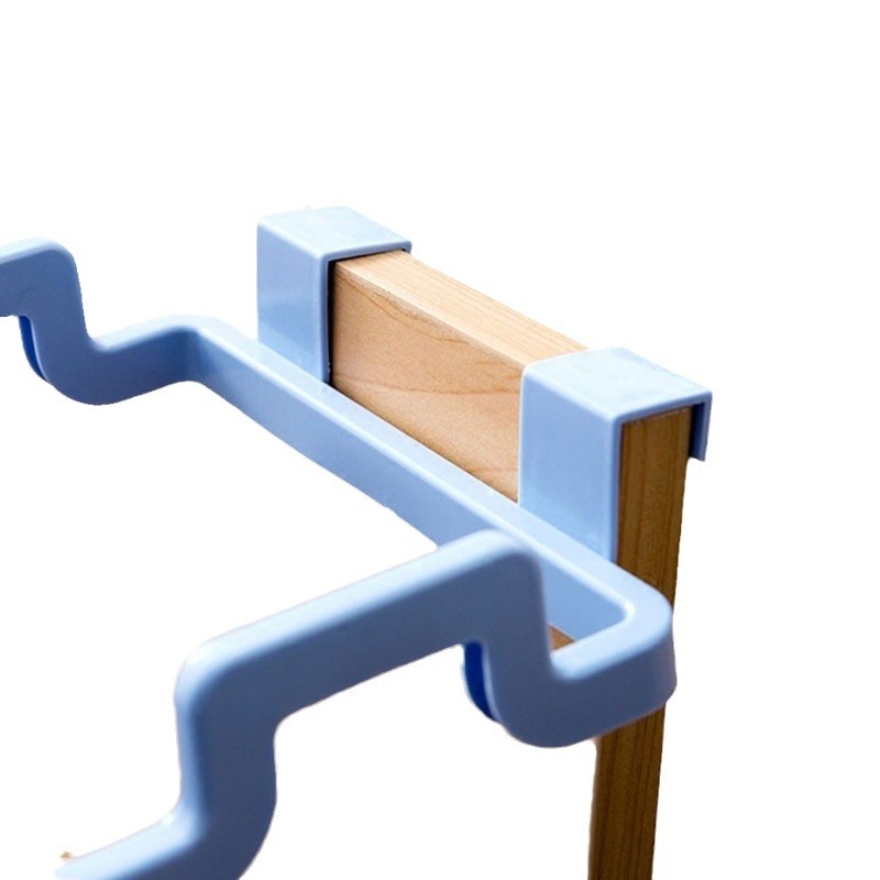 Kitchen hanging cabinet door garbage rack door back garbage bag storage rack plastic bag rack trash can Holder