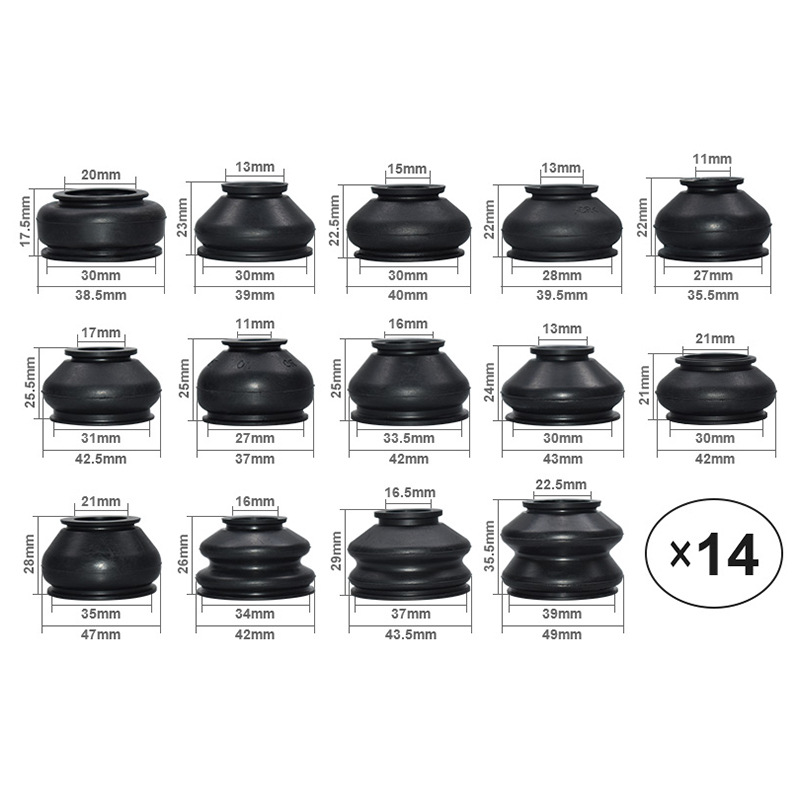 14 Universal Multi-piece ball joint rubber dust cover cover track rod end kit rubber dust cover